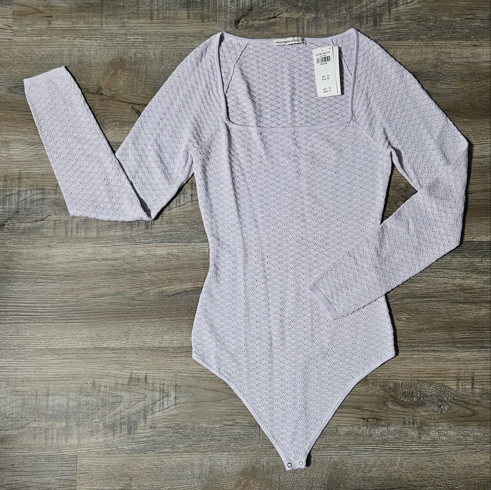 Abercrombie & Fitch Light Purple Knit Bodysuit